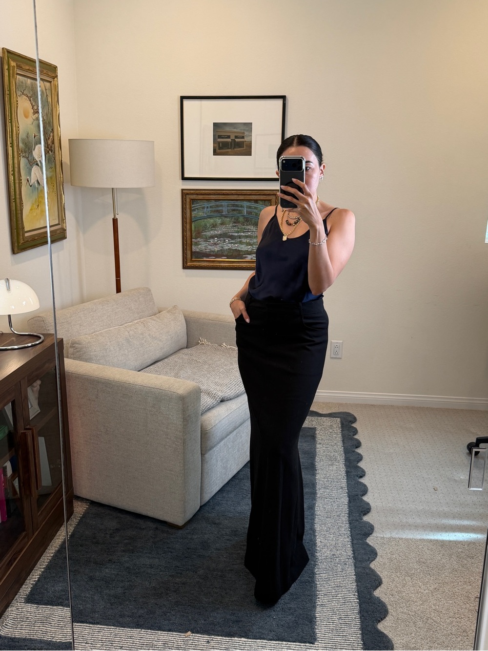 The Frankie Shop Malvo Maxi Pencil Skirt